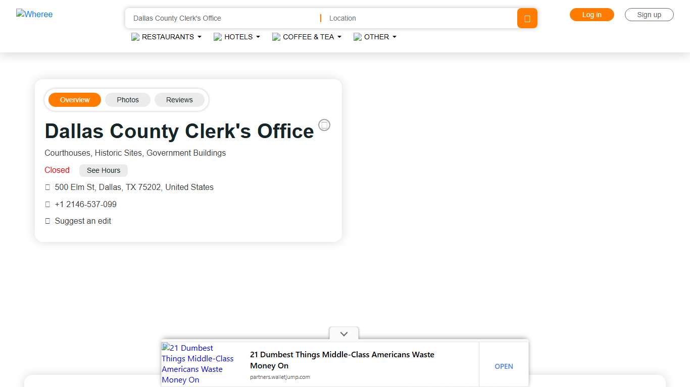 Dallas County Clerk's Office - Reviews, Photos & Phone Number - Updated January 2026 - Historic Sites in Dallas City, Dallas County - Wheree